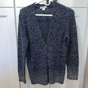 Cold water Creek Thick Chunky Metallic Cardigan M 10-12